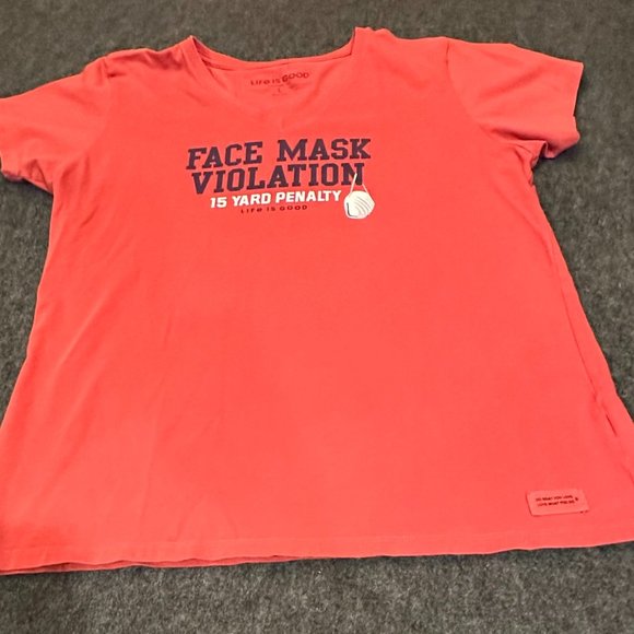 Womens Life Is Good Short Sleeve Tee Shirt C13 - Picture 1 of 5